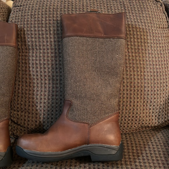 New Dublin Town & Country Bots. Sz 11. Chestnut Brown Leather& Tweed - Picture 6 of 10